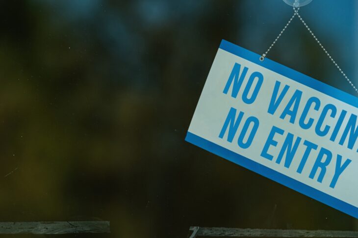 No vaccine No entry photo: publichealth.jhu.edu